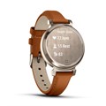 часы Garmin Lily 2 Classic с безелем цвета кремовое золото, коричневый кожаный ремешок 010-02839-02 2875 - фото 12881