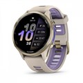 часы Garmin Forerunner 970 серые, золотистый титановый безель, с серым/индиго ремешком 010-02969-12 2970 - фото 13477