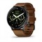 Умные часы Garmin Venu 4 - 45 мм темно-серый с коричневым кожаным ремешком 010-03014-03 3191