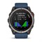 часы Garmin quatix 8 - 51 мм, AMOLED, Sapphire, Titanium, синий силиконовый ремешок Артикул: 010-02905-91 3207