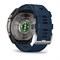 часы Garmin quatix 8 - 51 мм, AMOLED, Sapphire, Titanium, синий силиконовый ремешок Артикул: 010-02905-91 3207