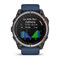 часы Garmin quatix 8 - 47 мм, AMOLED, Sapphire, Titanium, синий силиконовый ремешок Артикул: 010-02904-51 3208