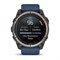 часы Garmin quatix 8 - 47 мм, AMOLED, Sapphire, Titanium, синий силиконовый ремешок Артикул: 010-02904-51 3208