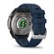 часы Garmin quatix 8 - 47 мм, AMOLED, Sapphire, Titanium, синий силиконовый ремешок Артикул: 010-02904-51 3208