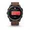 Умные часы GARMIN FENIX 8 PRO 51mm Amoled Sapphire Lens Tinanium With Chestnut Leather Band Plus Pabble gray silicone 010-03199-40 3328