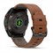 Умные часы GARMIN FENIX 8 PRO 51mm Amoled Sapphire Lens Tinanium With Chestnut Leather Band Plus Pabble gray silicone 010-03199-40 3328