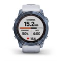 Умные часы Garmin Fenix 7X Sapphire Solar титановый синий минерал DLC с белым ремешком 010-02541-15 1939