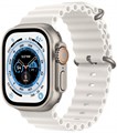 Apple Watch Ultra GPS + Cellular, 49 мм, корпус из титана, ремешок Ocean белого цвета - фото 6548