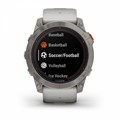 Умные часы Garmin Fenix 7X Pro Sapphire Solar Edition Титановый корпус с дымчато-серым оранжевым ремешком 010-02778-15 2129