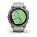 Умные часы Garmin Fenix 7X Pro Sapphire Solar Edition Титановый корпус с дымчато-серым оранжевым ремешком 010-02778-15 2129