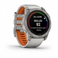 Умные часы Garmin Fenix 7X Pro Sapphire Solar Edition Титановый корпус с дымчато-серым оранжевым ремешком 010-02778-15 2129