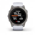 Умные часы Epix Pro (Gen 2) Sapphire Edition 51 мм, титановый белый, DLC, белый силиконовый ремешок 010-02804-11 2132 - фото 7027
