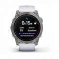 Умные часы Epix Pro (Gen 2) Sapphire Edition 51 мм, титановый белый, DLC, белый силиконовый ремешок 010-02804-11 2132 - фото 7028