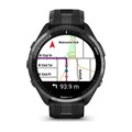 Часы Garmin Forerunner 965   черные, темно-серый DLC титановый безель, с черным ремешком   010-02809-10 2203