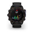 Умные часы Garmin DESCENT MK3I – 43 мм, титановый угольно-серый, DLC, черный силиконовый ремешок 010-02753-11 2453