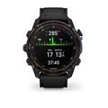 Умные часы Garmin DESCENT MK3I – 43 мм, титановый угольно-серый, DLC, черный силиконовый ремешок 010-02753-11 2453