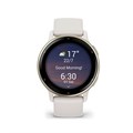Умные часы Garmin VIVOACTIVE 5 цвета слоновой кости с золотистым безелем и силиконовым ремешком  010-02862-11 2457 - фото 9615